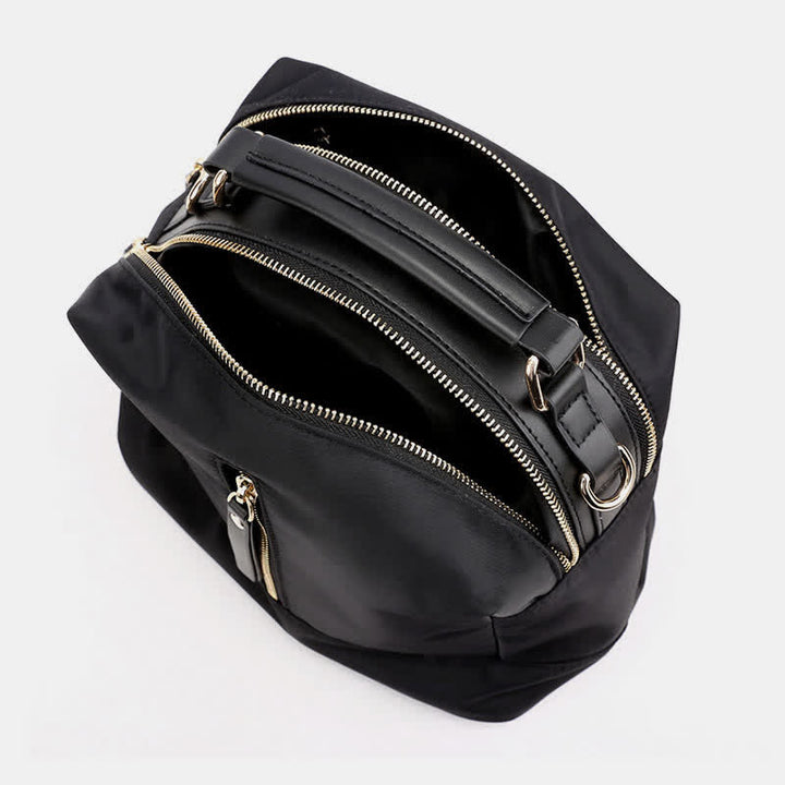 Kleine Umhängetasche mit Doppelreißverschluss, Handtasche für Damen, leichte Geldbörse