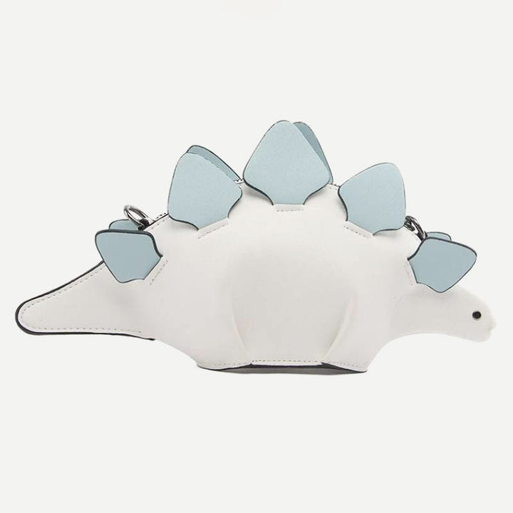 Umhängetasche für Damen, süße Dinosaurier-Kreativ-Schultertasche aus Leder
