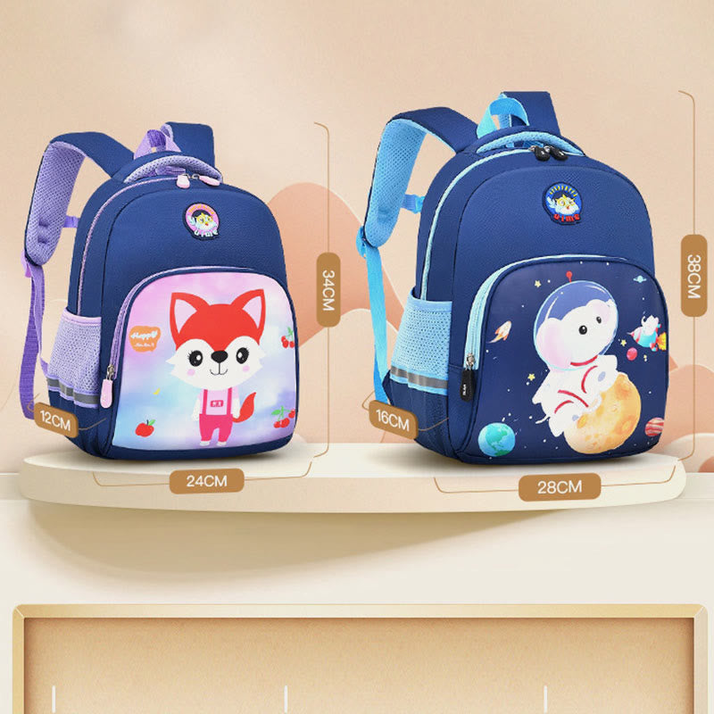 Rucksack für Kinder mit Cartoon-Charakter-Druck, leichter Oxford-Schulrucksack