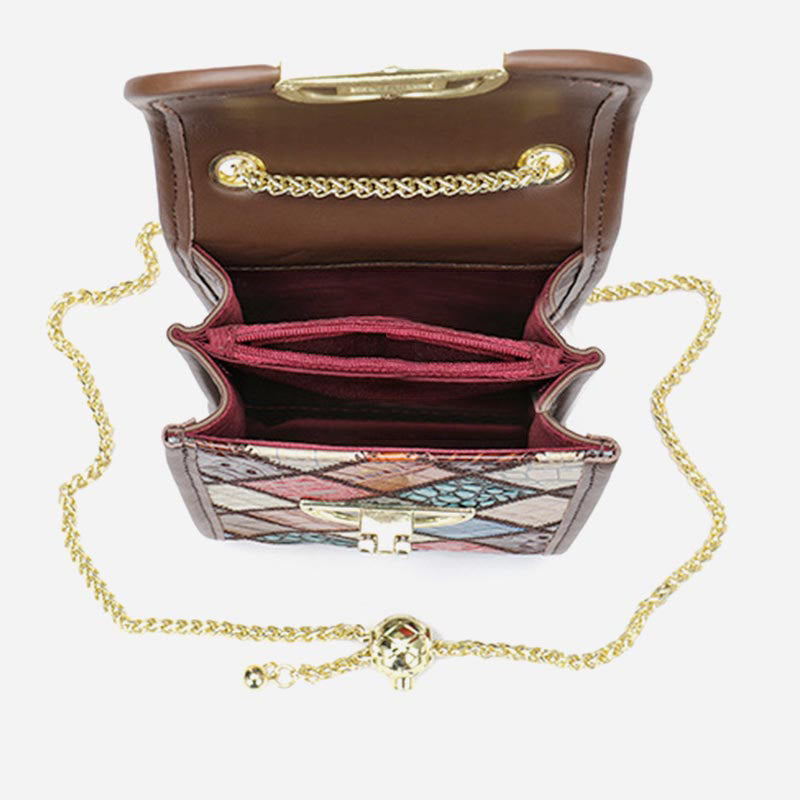 Handytasche für Damen, Mini-Umhängetasche aus echtem Leder
