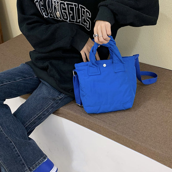 Leichte, gesteppte Handtasche für Damen, große, weich gepolsterte Umhängetasche
