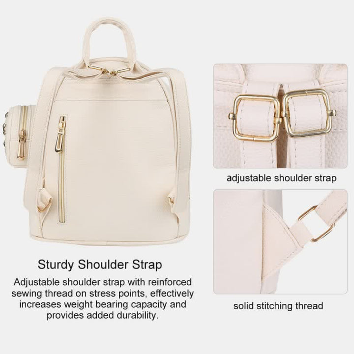 Mini-Rucksack für Damen, modischer Reiserucksack, Geldbörse mit kleiner Tasche