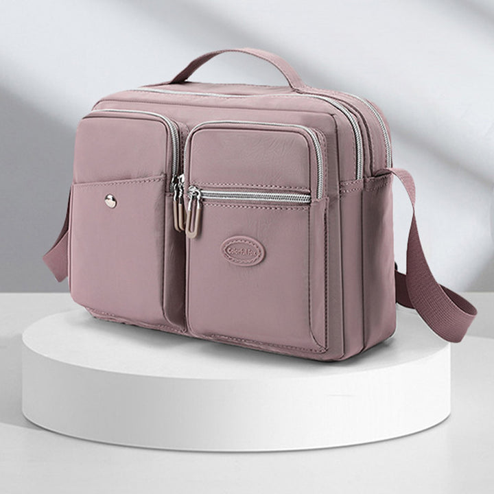Leichte Handtasche, Umhängetasche, mehrere Taschen, für Reisen und Arbeit, Schultertasche, Messenger Bag