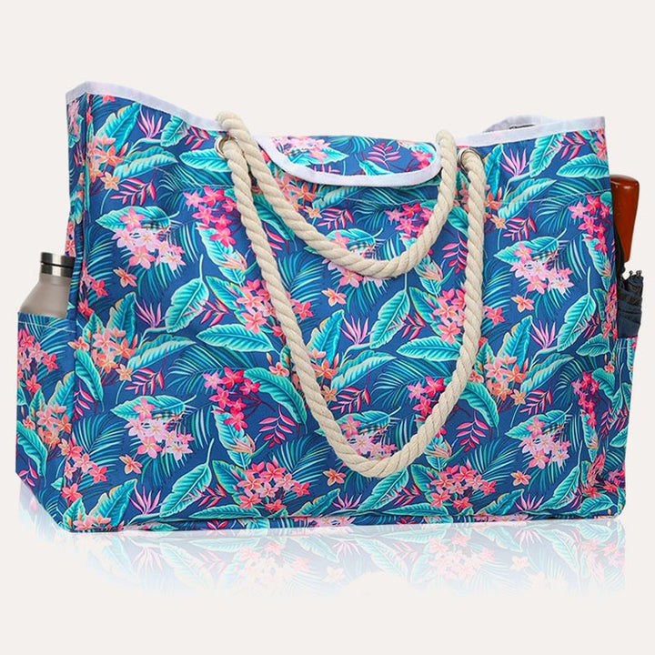 Lightweyght Floral Damen Strandtasche Pooltasche Große wasserdichte Tragetasche