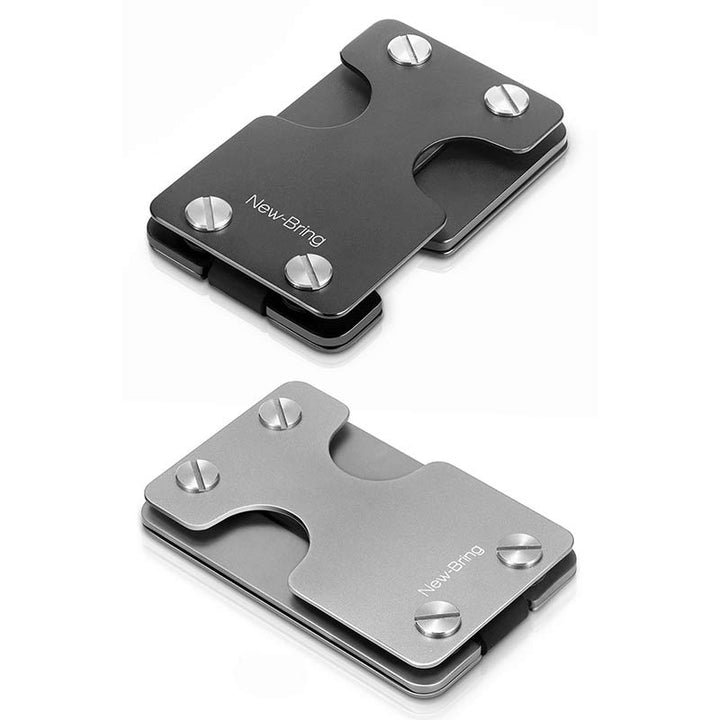 Minimalistisches Schlüssel-Organizer-Kartenetui aus Aluminium