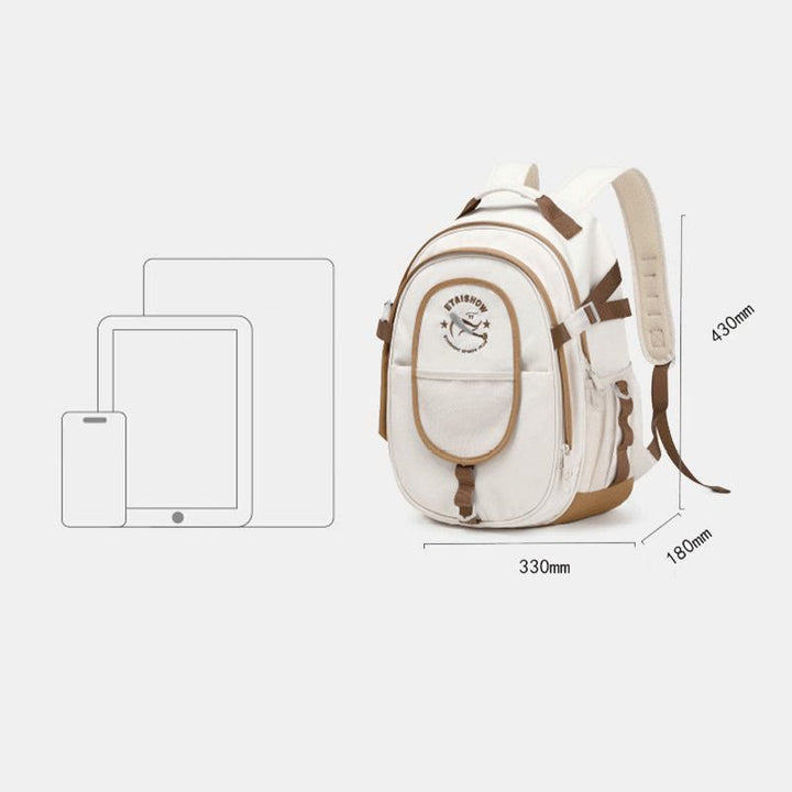 Rucksack für Frauen Teenager-Studenten Große Kapazität Nylon Daypack
