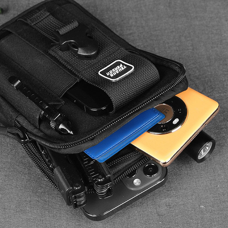 Taktische Hüfttasche mit Gürtelschlaufe, Handytasche für 7,5 Zoll Mobiltelefone mit Umhängegurt