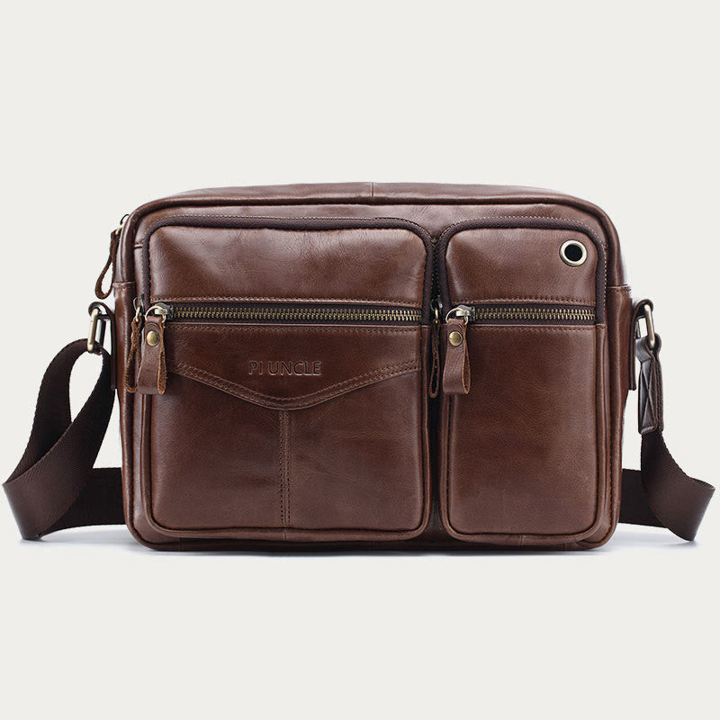 Messenger Bag für Herren, Business, einfarbig, geräumige Umhängetasche