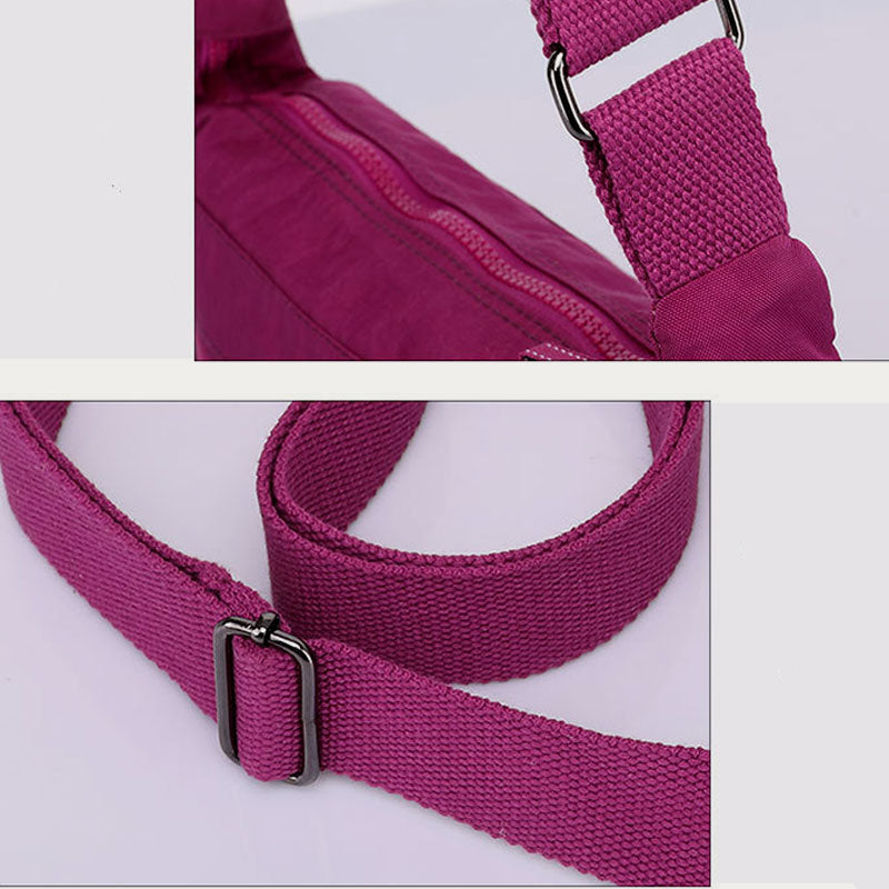 Handtasche mit mehreren Taschen für Damen, wasserdichte Umhängetasche aus Nylon für die Reise