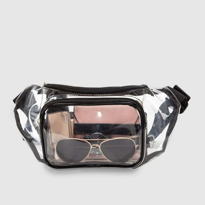 Gürteltasche für Damen, zum Laufen im Freien, Fitness, wasserdichte PVC-Tasche