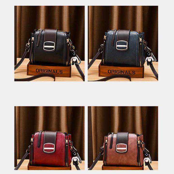 Top-Griff-Tasche für Damen, täglicher Einkaufsbeutel, Umhängetasche aus Leder