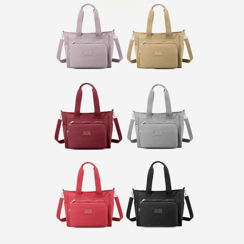 Damen Leichte Handtasche Große Wasserdichte Nylon Umhängetasche Schultertasche Geldbörsen