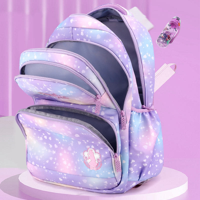 Robuster Schulrucksack aus Nylon mit Rollen, Schultasche für Kinder