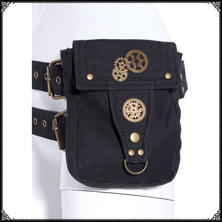 Hüfttasche für Damen, Canvas-Gürteltasche für Outdoor-Motorradfahren