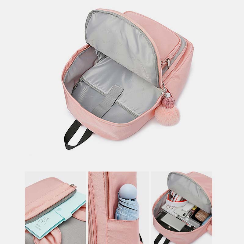 Süßer Häschen-Rucksack mit großer Kapazität