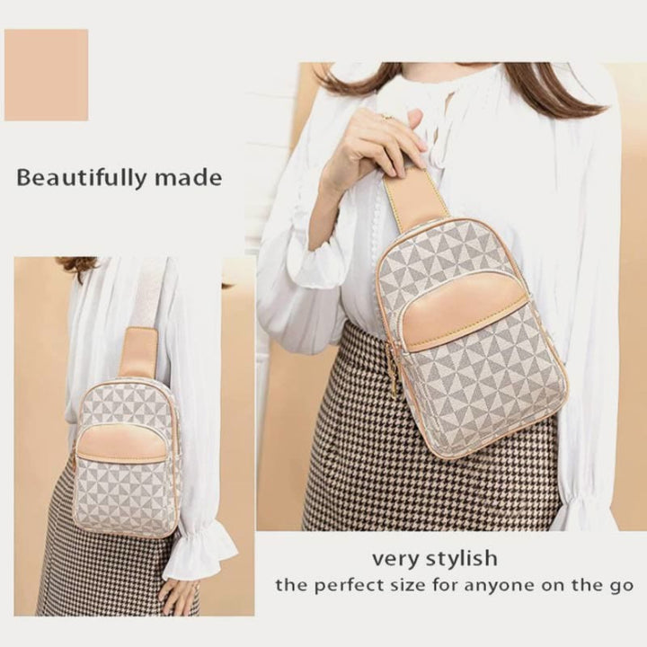 Modische Schultertasche aus Leder für Damen und Herren, stilvolle Brusttasche