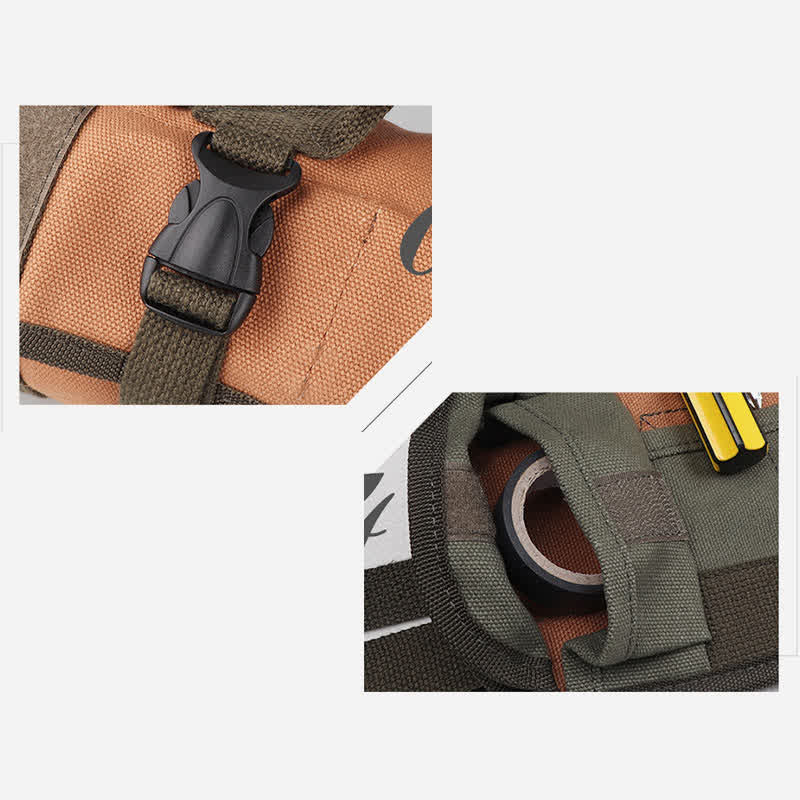 Werkzeugtasche zum Aufrollen, Werkzeugtasche zum Aufrollen, Handtasche, Schultertasche, Werkzeug-Organizer