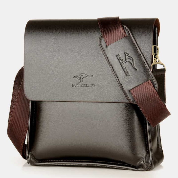 Herren Leder Umhängetasche Messenger Bag Reise Arbeit Business Satchel