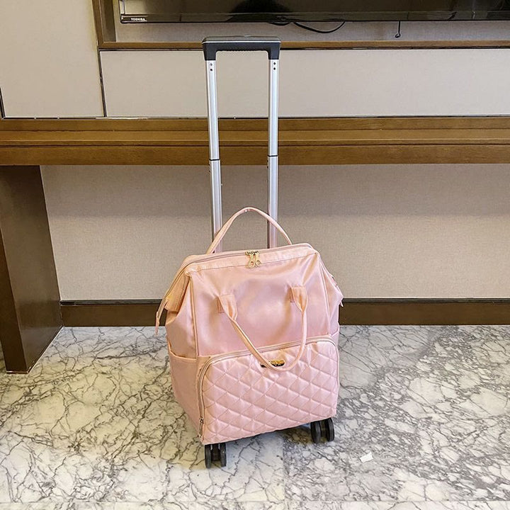Abnehmbarer Reiserucksack mit Zugstange, Reisetasche für Damen und Herren