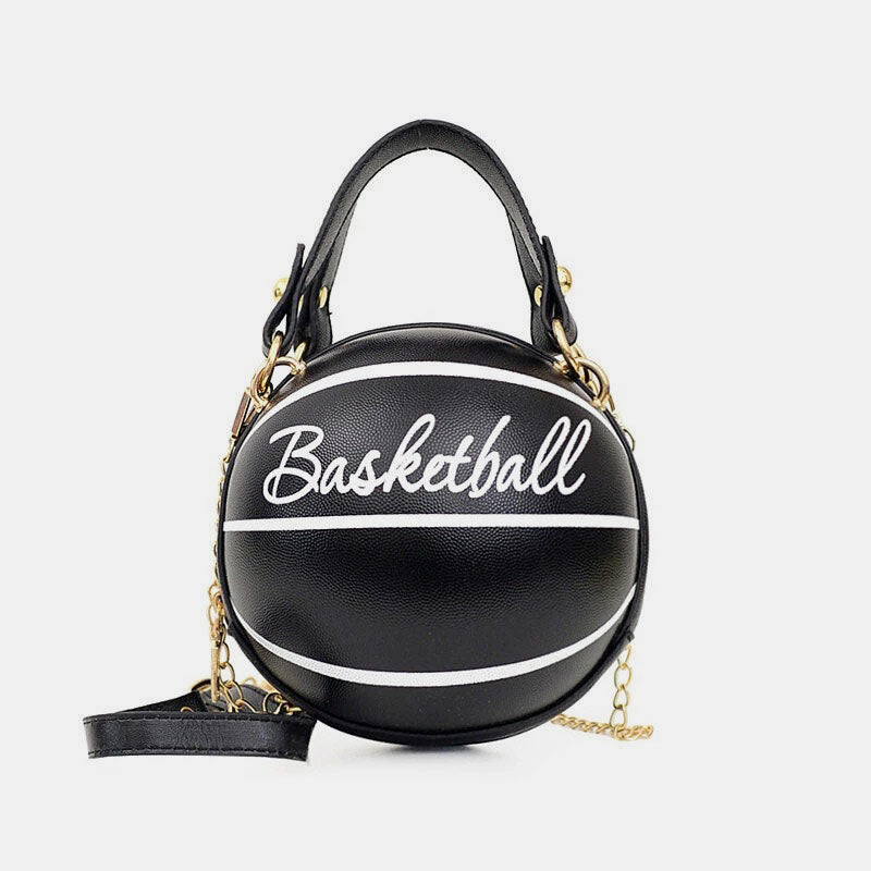 Runde Mini-Tasche im Basketball-Fußball-Look mit einzigartigem Design