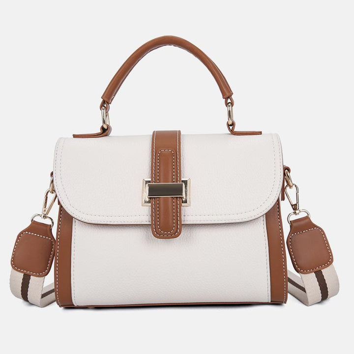 Top-Griff-Tasche für Damen PU-Leder Minimalistische Umhängetasche