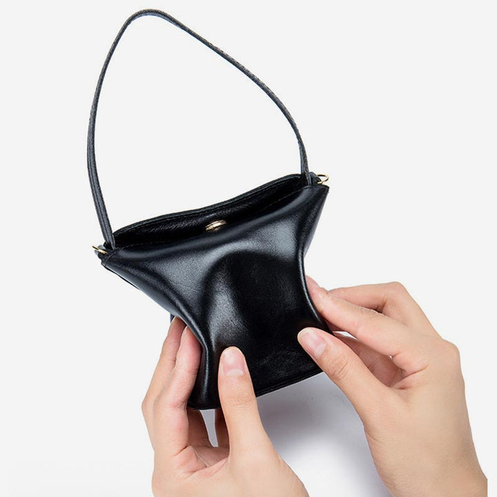 Mini-Beuteltasche, Handtasche, geräumige Münzbörse, kleine Hobo-Tasche für Damen