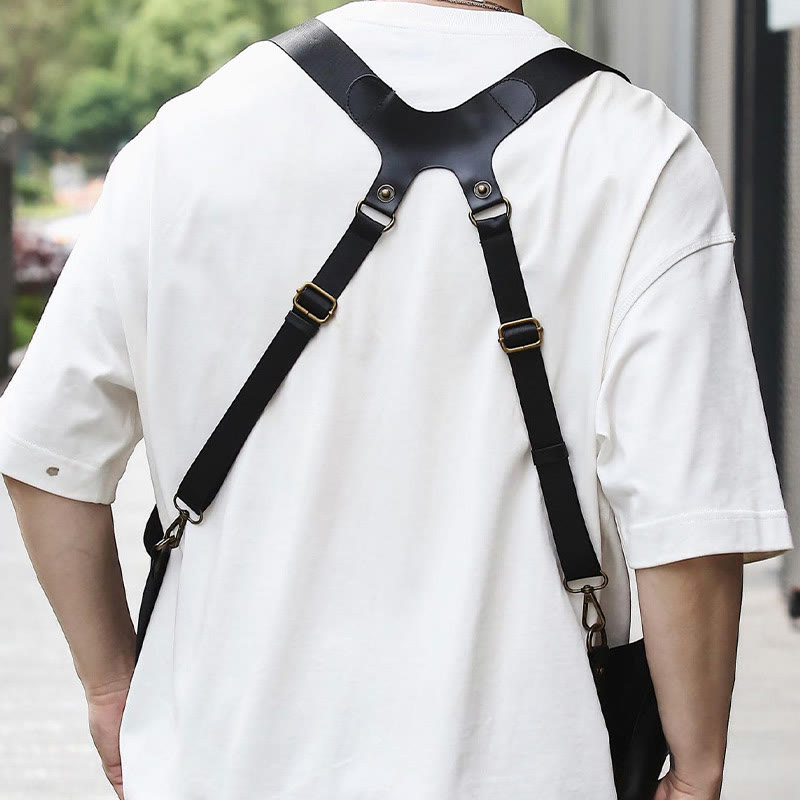 Vintage Leder versteckt Unterarm Gurt Brieftasche Tasche Schulter Holster Tasche