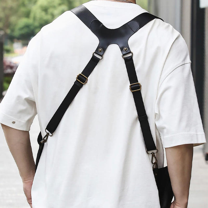 Vintage Leder versteckt Unterarm Gurt Brieftasche Tasche Schulter Holster Tasche
