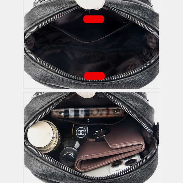 Umhängetasche für Damen, klein, über der Schulter, Geldbörse, Lederhandtasche