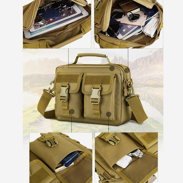 Wasserdichte Messenger-Tasche für Outdoor-Aktivitäten mit großem Fassungsvermögen und USB-Aufladung 