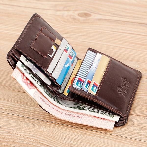 RFID Multifunktionale Lederbrieftasche