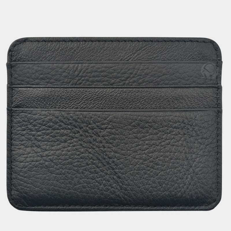 Schlanke minimalistische Vordertasche Brieftasche aus echtem Leder Kartenhalter Kartenetui - image 11