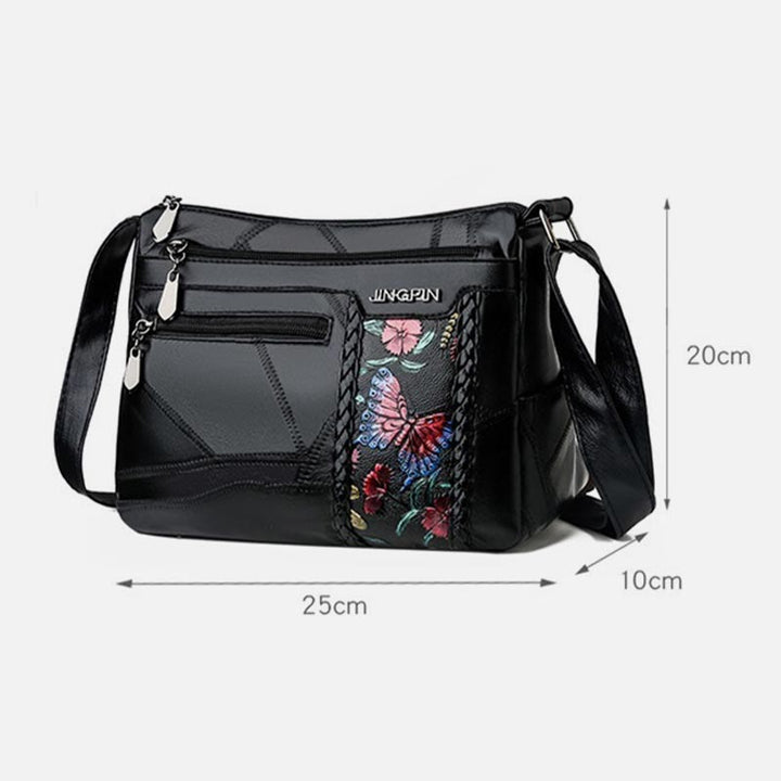Farbmuster Gesteppte Ledertasche für Damen Klassische Umhängetasche