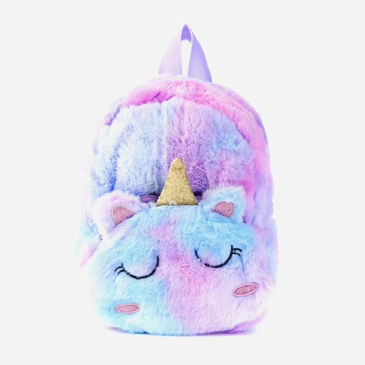 Rucksack für Frauen Einhorn pelzigen niedlichen Cartoon Kleinkinder Kinder Schultasche