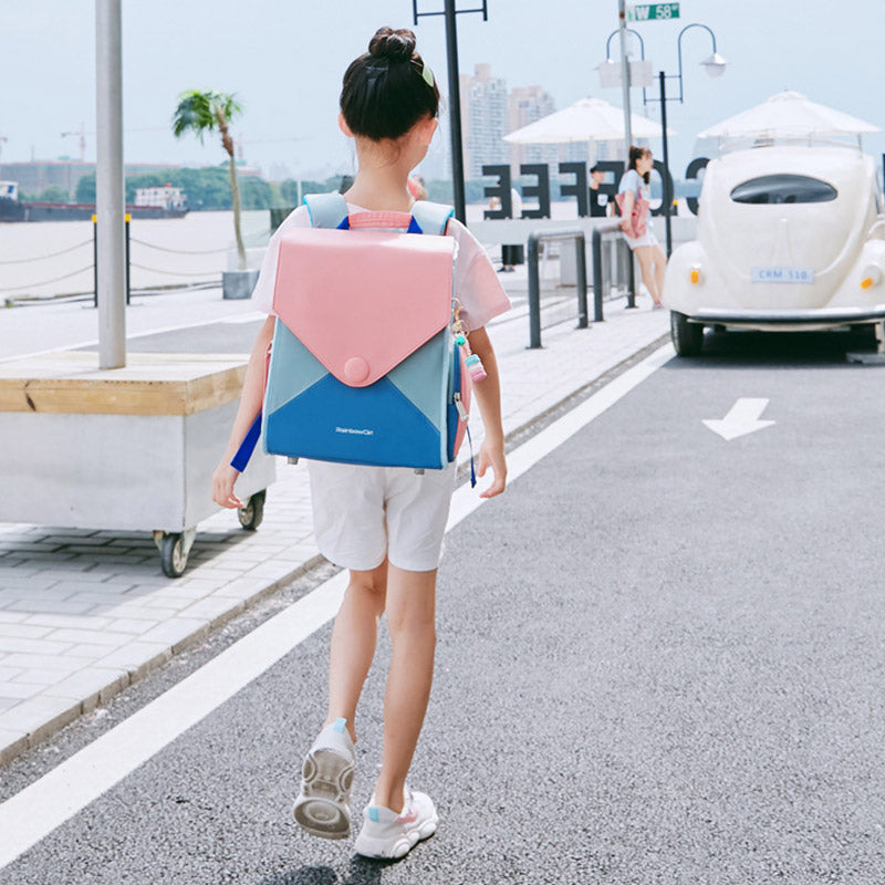 Kinderrucksack, bunt, für Mädchen, Rucksack, Büchertaschen, Mittelschule, Grundschule