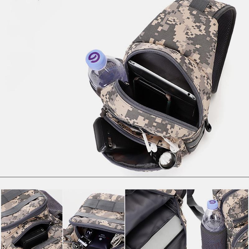 Camouflage Wasserdichte Multifunktionale Schultertasche Für Den Außenbereich