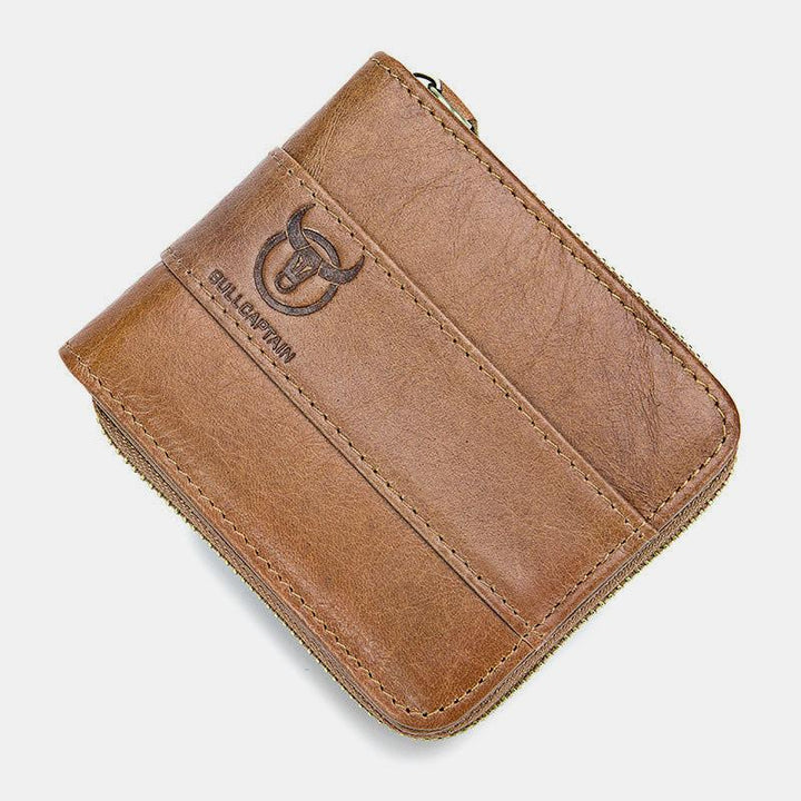 RFID Antimagnetische Vintage Geldbörse aus echtem Leder