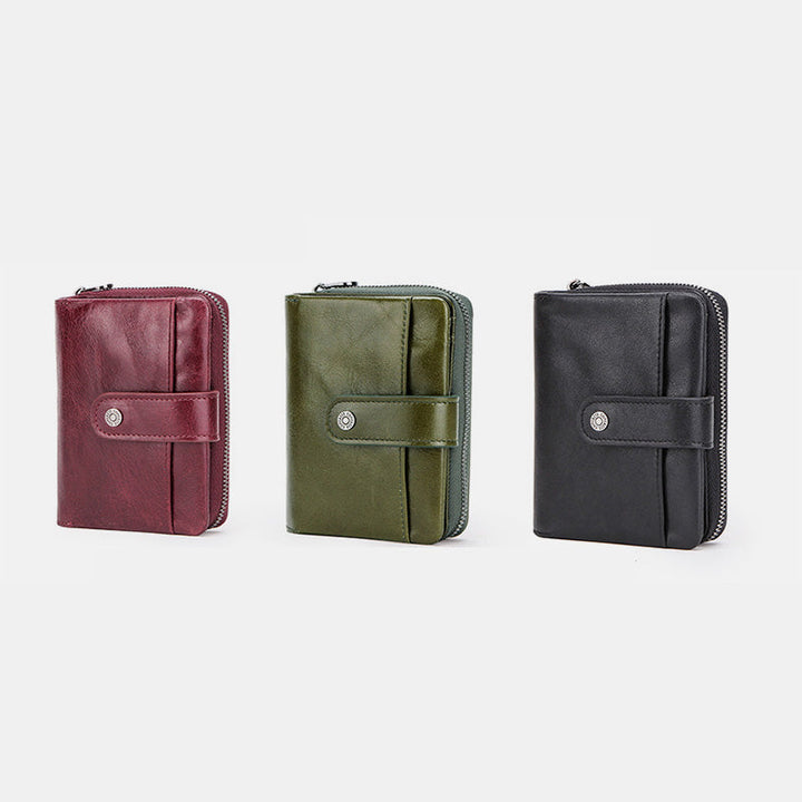 RFID Multifunktionale Leder Vintage Geldbörse