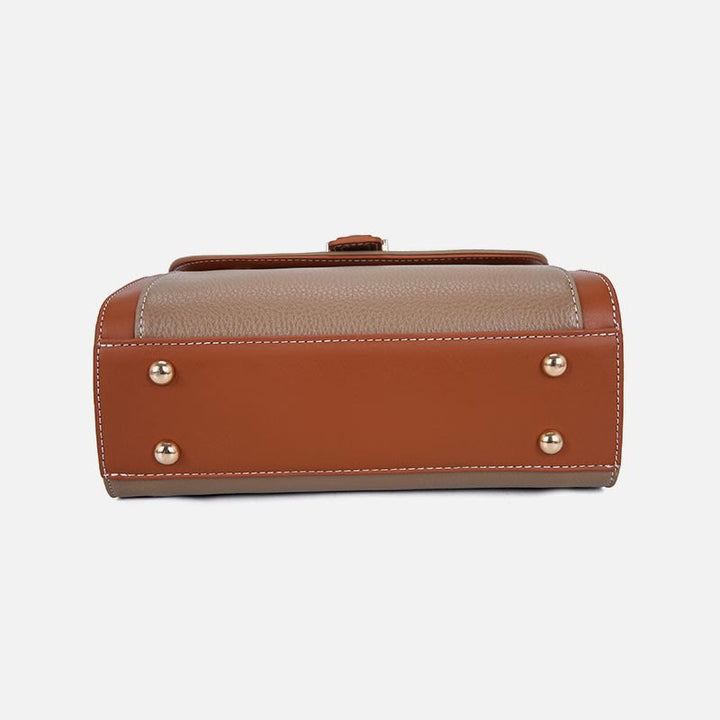 Top-Griff-Tasche für Damen PU-Leder Minimalistische Umhängetasche