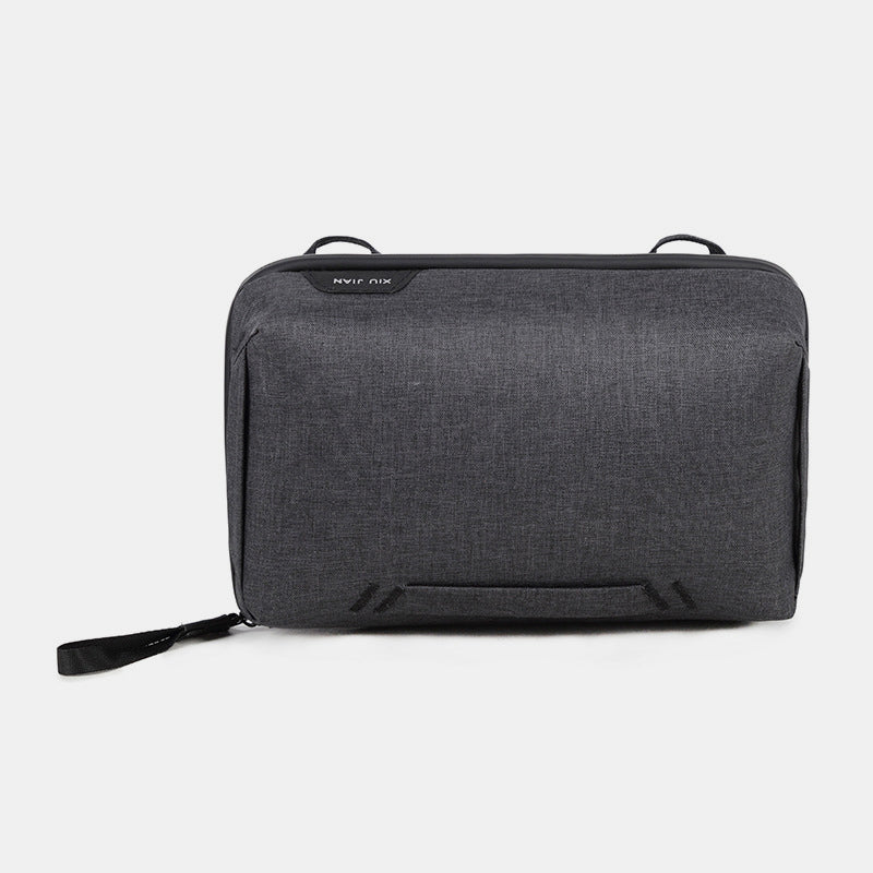 Leichte Aufbewahrungstasche mit Reißverschluss und mehreren Steckplätzen, tragbarer Organizer für Elektronikartikel, Make-up-Tasche