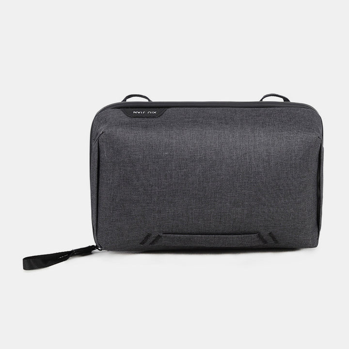 Leichte Aufbewahrungstasche mit Reißverschluss und mehreren Steckplätzen, tragbarer Organizer für Elektronikartikel, Make-up-Tasche