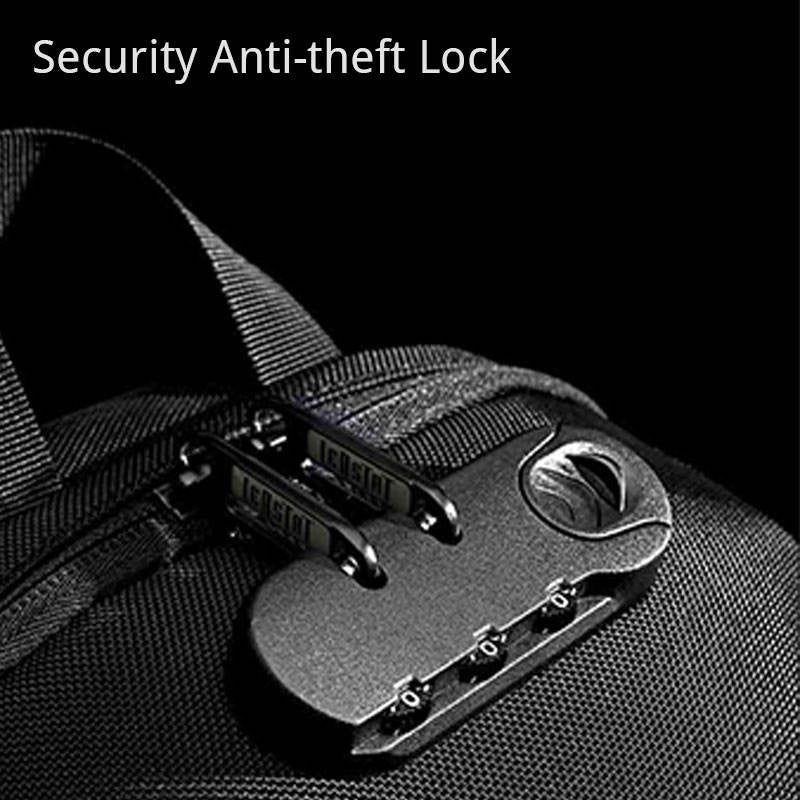 Diebstahlsichere, wasserdichte Brusttasche mit USB-Ladeanschluss