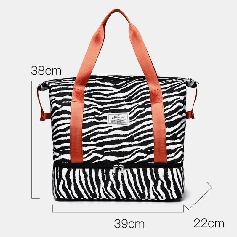 Reisetasche für Damen, Sport-Handtasche mit Nassfach, Schuhfach