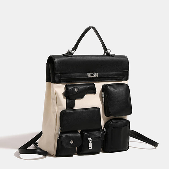 Rucksack für Damen, mehrere Taschen, tragbar, Freizeit, Tagesrucksack mit großer Kapazität