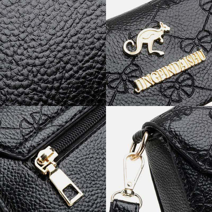Kleine Umhängetaschen für Frauen Leder Schulter Geldbörsen PU Casual Handtasche