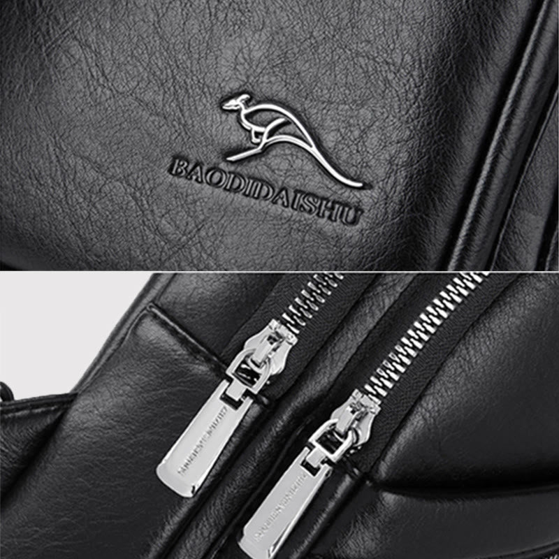 Schultertasche für Herren, große Kapazität, lässig, minimalistischer Umhängerucksack