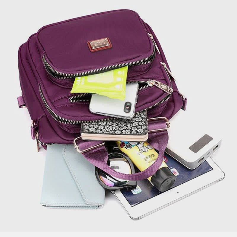 Umhängetasche für Damen, wasserdicht, mit mehreren Taschen, wandelbarer Handtaschen-Rucksack