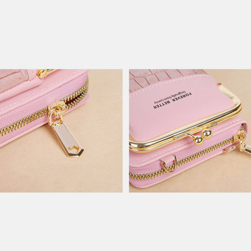 Kleine Crossbody-Handy-Geldbörse für Damen, Mini-Schultertasche, Geldbörse