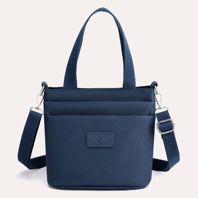 Funktionelle Umhängetasche Schultertasche Mehrere Taschen Leichte einfarbige Handtasche