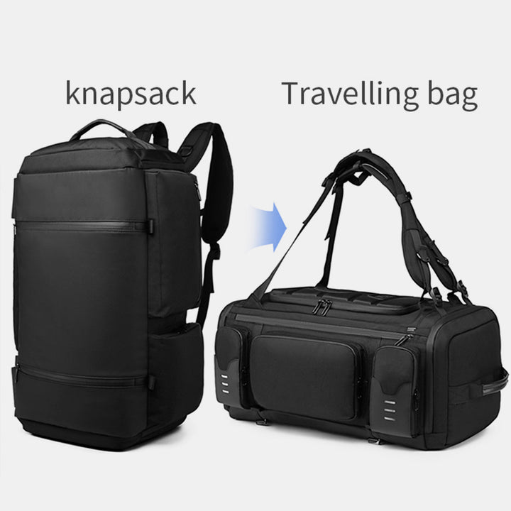 Große Kapazität Reisetasche Tote Cabrio Rucksack mit USB-Ladeanschluss